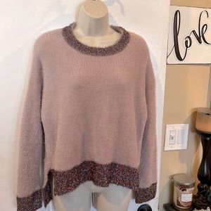 Marc New York
Sparkle Tinsel Fuzzy High Low Sweater